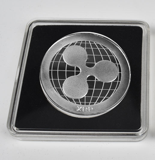 Gold-Plated Bitcoin Bitcoin Litecoin Ripple Commemorative