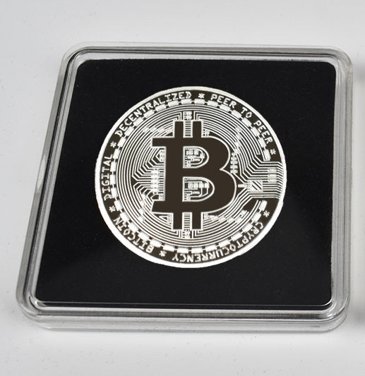 Gold-Plated Bitcoin Bitcoin Litecoin Ripple Commemorative