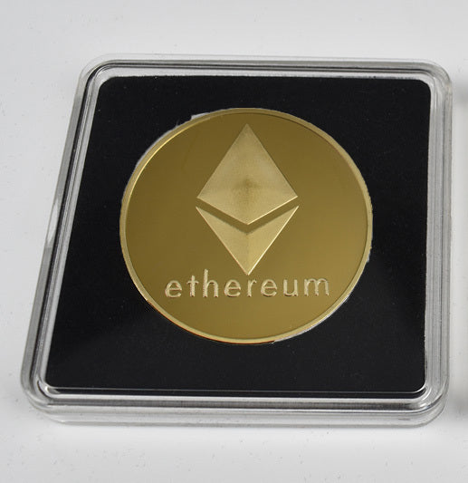 Gold-Plated Bitcoin Bitcoin Litecoin Ripple Commemorative