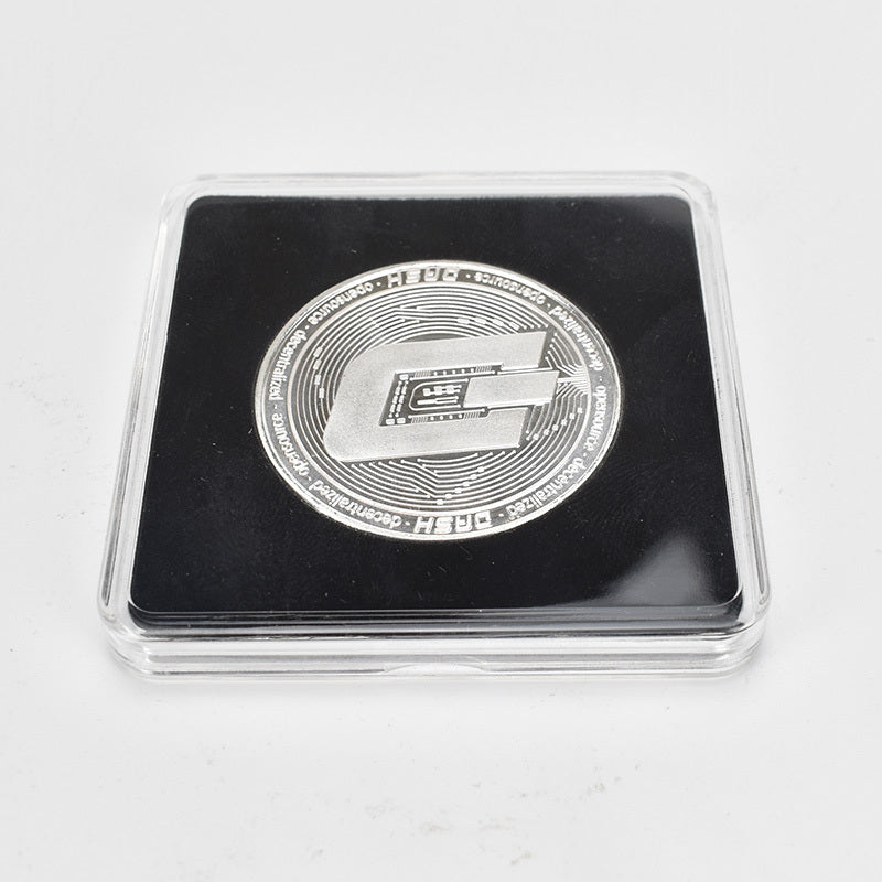 Gold-Plated Bitcoin Bitcoin Litecoin Ripple Commemorative