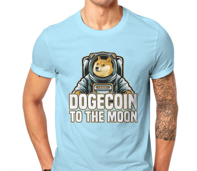 Bitcoin Cryptocurrency Art Dogecoin To The Moon Classic