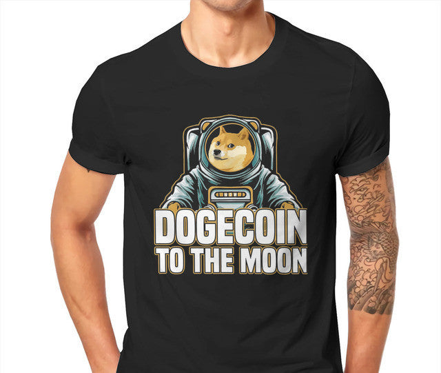Bitcoin Cryptocurrency Art Dogecoin To The Moon Classic