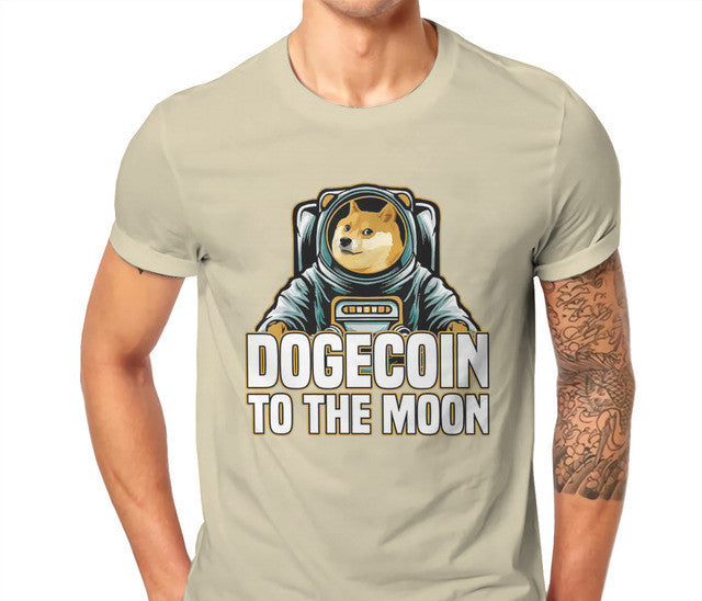 Bitcoin Cryptocurrency Art Dogecoin To The Moon Classic