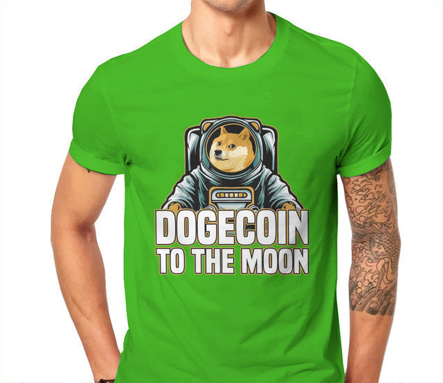 Bitcoin Cryptocurrency Art Dogecoin To The Moon Classic