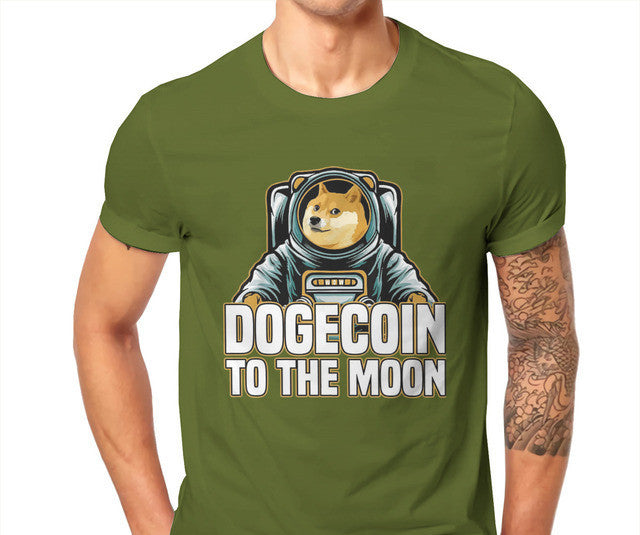 Bitcoin Cryptocurrency Art Dogecoin To The Moon Classic