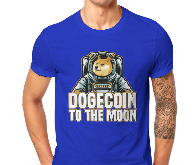 Bitcoin Cryptocurrency Art Dogecoin To The Moon Classic