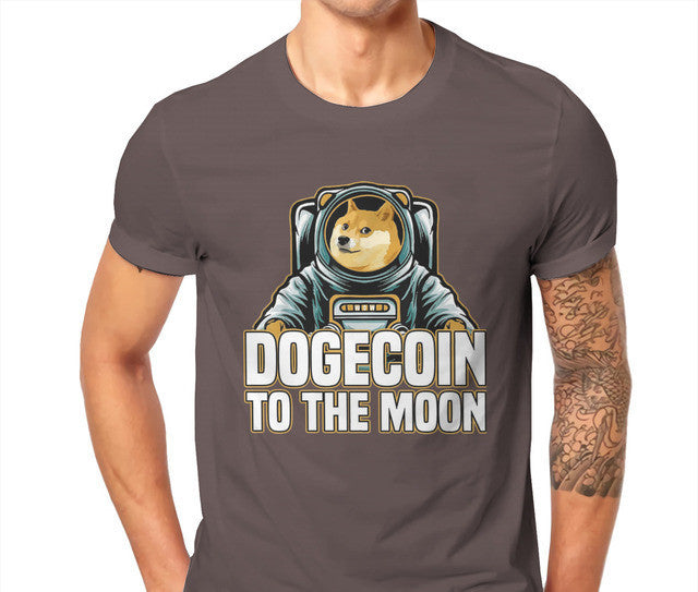 Bitcoin Cryptocurrency Art Dogecoin To The Moon Classic