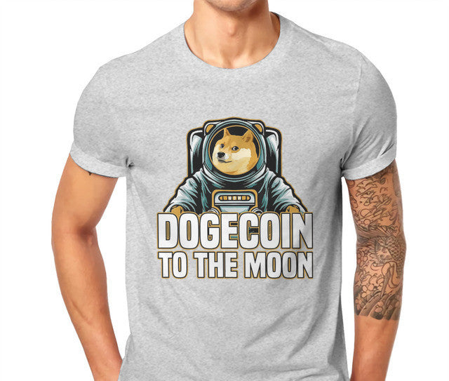 Bitcoin Cryptocurrency Art Dogecoin To The Moon Classic